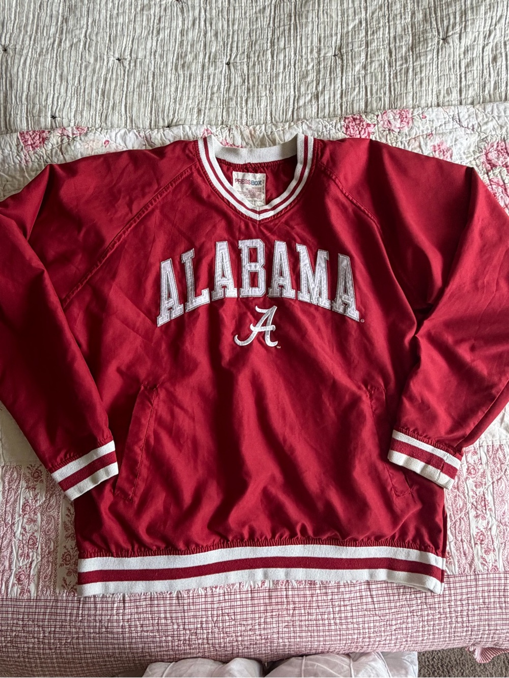 Alabama Crimson Tide Men's Red Windbreaker Pullover